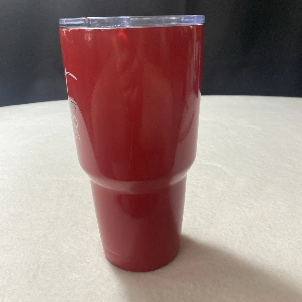 I'm A Target Teacher Insulated Travel Cup Tumbler 28 Oz Red Apple No‎ Straw